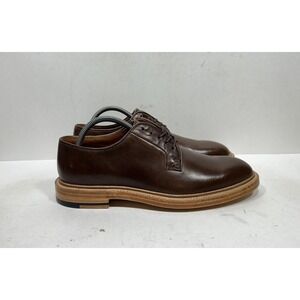 Grant Stone Plain Toe Crimson Chromexcel Derby Brown Leather Mens Size 8.5 Shoes